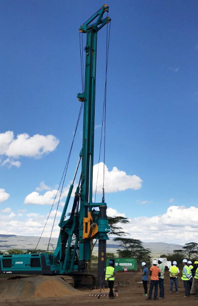 SG胜游智能入岩神器在东非肯尼亚获赞，人好设备好