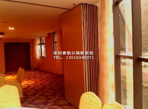 图 广东东莞隔断厂家直销酒店活动屏风隔断活动推拉门 深圳工装装修