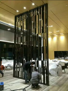 广东 的不锈钢黑太屏风生产厂家 不锈钢加工定制定做