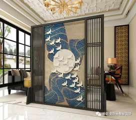 妙彩金饰画 这样的屏风又美又实用