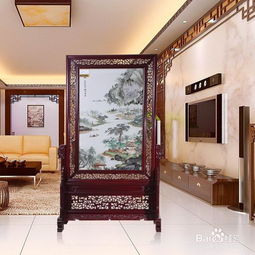 家装刺绣玄关屏风 家中一道靓丽风景