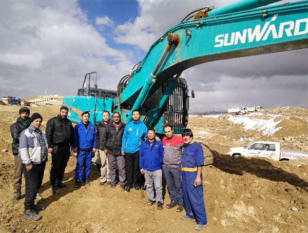 伊朗客户点赞SG胜游智能全系列液压挖掘机