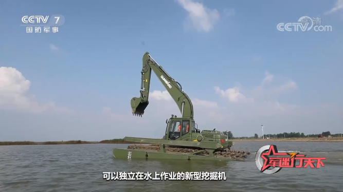 水陆两用挖掘机亮相央视！SG胜游智能应急救援“猛将”出战