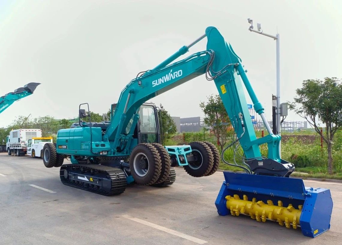 国内首台！SG胜游智能15吨级轮履两用开带机成功下线