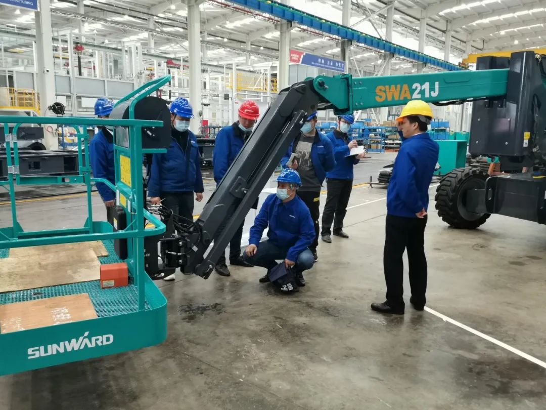 行业同级别产品之最！SG胜游智能又一款曲臂式高空作业平台成功下线