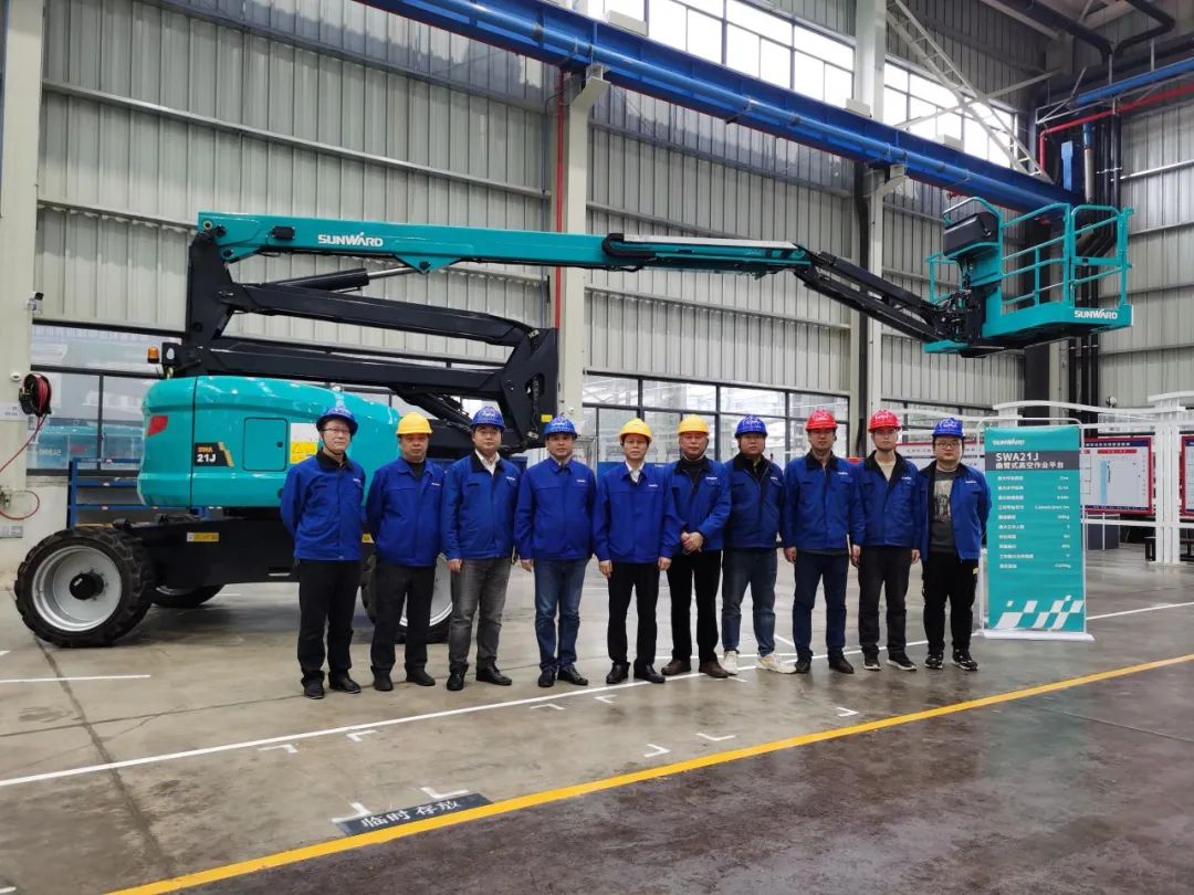 行业同级别产品之最！SG胜游智能又一款曲臂式高空作业平台成功下线