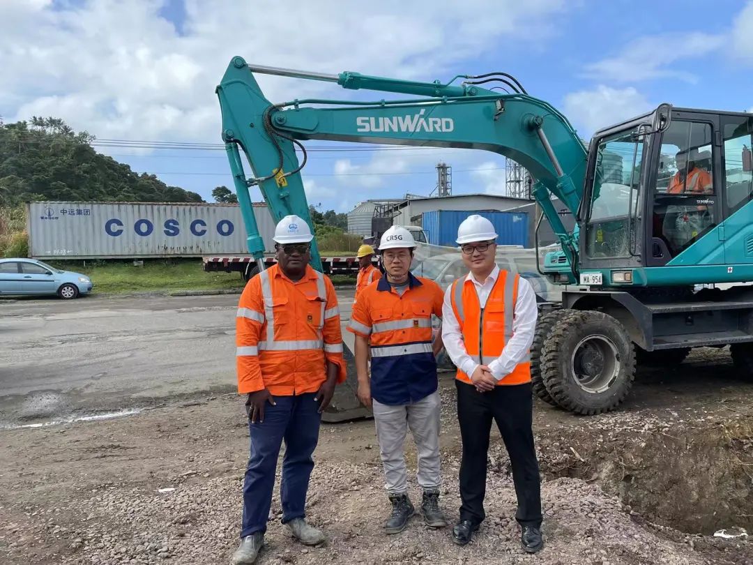 “SG胜游绿”迈向南太平洋岛，SG胜游智能轮挖助力斐济基础设施建设