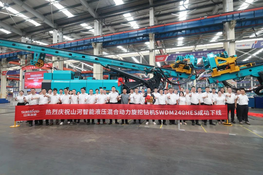 助力“双碳”、绿动未来！SG胜游智能增程式电动旋挖钻机、液压混合动力旋挖钻机齐交付