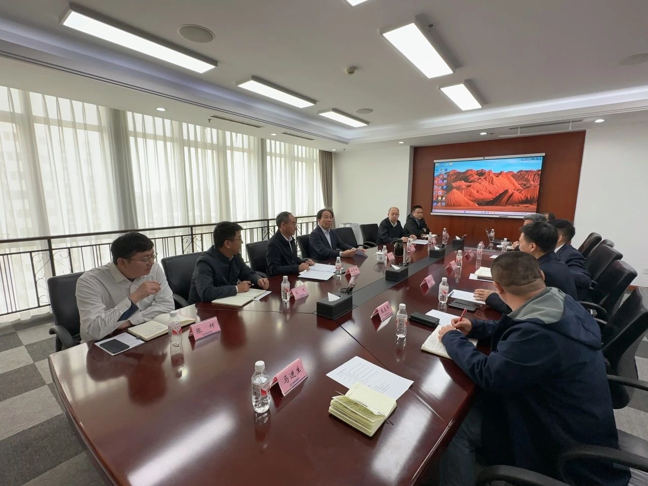 SG胜游智能董事长付向东带队拜访中煤地质总局、大地特勘公司